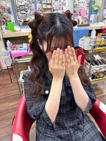 ヘアセットアップス(UP's) 『ツインテール立体リボンウェーブ巻き』の組み合わせ♪最高♪