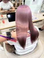 ケンジ 平塚ラスカ店(KENJE) ピンクベージュ/ピンクカラー/ブリーチカラー