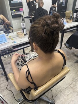 アジールヘア 所沢プロペ通り店(agir hair) ふわふわお団子ヘアアレンジイメチェン学割U24所沢