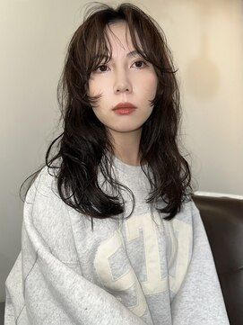 ナゲット(NUGGET) セミロング×ナチュラルパーマ＊