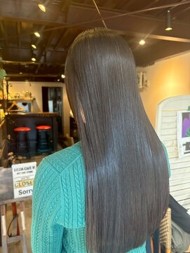 【艶艶】髪質改善/水素トリートメント/黒髪ロング