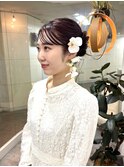 前撮りヘアセット！個性派アレンジ
