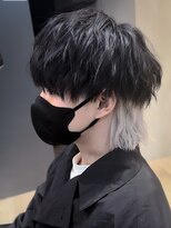 men's salon Gaudi 池袋店【メンズサロン ガウディ】 インナーカラー×メンズウルフカット