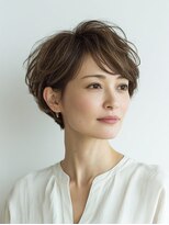 ビフィーノ リルネ(Bifino Rilune)&nbsp;４０代/立体ハイライト × モードベリーショート