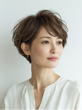 ビフィーノ リルネ(Bifino Rilune) ４０代/立体ハイライト × モードベリーショート