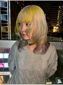 着物ヘア/大人ガーリー/ダークアッシュ/似合わせカット/名古屋