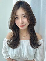 モナザスカイ 栄(MONA the SKY)&nbsp;【MONA】ロングレイヤー/顔周りカット/ラテグレージュ【栄駅】