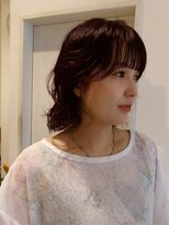 フーコー 下関店(fuhcoh)&nbsp;ワインレッド×ボブパーマ