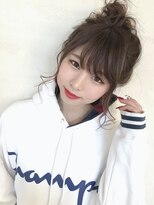 AFLOATカジュアル×お団子ヘア