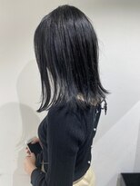 ネイヴィル オモテサンドウ(navile omotesando)&nbsp;☆外ハネボブ×ダークブルージュカラー☆navile表参道