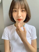 シー バイ ロンド 新宿(Sea by Lond)&nbsp;大人かわいいハイライトシースルーワンカールボブ