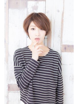 クート(ku-to) ショートボブにハイライト+イルミナカラー×髪質改善