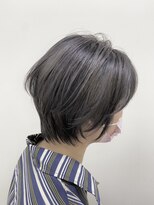 マーシュ(marshu)&nbsp;【marshu  OSAKA Style】ショート×透け感グレージュアッシュ