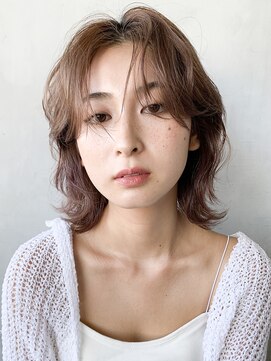 アイティー バイ アルバム 中野店(IT by ALBUM) くびれボブ_マッシュショートフェザーバング_8756