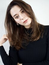 アトリエMAI 北千住 20代30代40代50代黒髪ロングストレート前髪なし内巻きワンカール