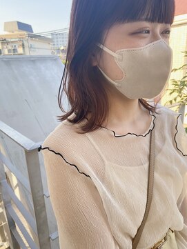 オーシャン(Ocean) ［OCEAN Hair&Life水田成美］イヤリングカラー/オレンジブラウン