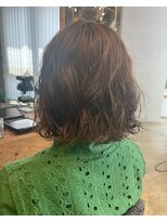 モーブ(MAUVE)&nbsp;ボブのデザインパーマ☆