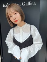 ガリカ(Gallica kinshicho)&nbsp;【竹之内蔵人】小顔ライン似合わせフェミニンボブ/艶感ベージュ