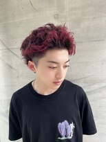 アッシュタカサキ(ash takasaki) 20代30代メンズスパイラルパーマワイルドオシャレ感アッシュ