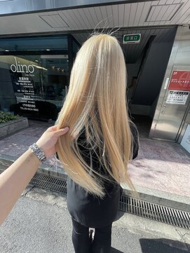 オリノ(olino) 【olino】艶ハイトーン☆ホワイトブロンド