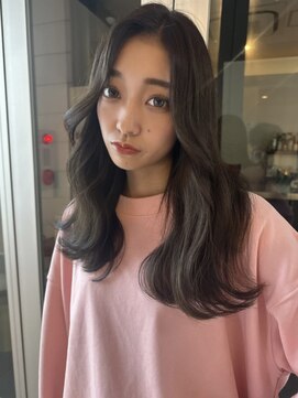 ダブル(W) 韓国レイヤーカット/暗髪ダークブラウン