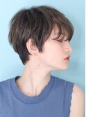 40代50代似合わせ小顔美髪シアーカラーカールショート