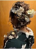 成人式前撮りヘアセット