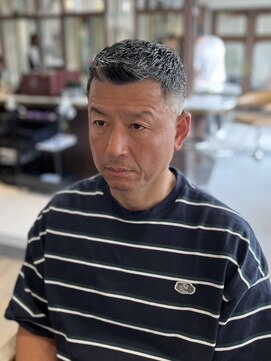 ザマンニューヨーク 南麻布店(THE MAN NewYork) 大人海外イケオジアップバングフェード：大村　大心