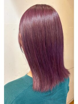 オーガニックマインド 坂戸 鶴ヶ島(organic+mind) 大人可愛いピンクラベンダーダブルカラー透明感