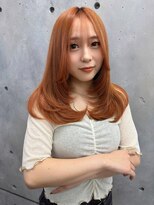 ジブル(Giblle.)&nbsp;【Giblle.】レイヤーカット/オレンジカラー/韓国ヘア/レイヤー