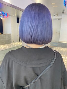 マジコ 下北沢本店(Magico) ボブ/パープルベージュカラー/ブリーチ/ダブルカラー/下北沢