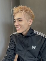 ロンドアンメゾン 原宿(Lond un Maison.)&nbsp;【吉田智哉】メンズスパイキーショート、ハイトーンベージュ