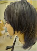 ミディアムウルフカット