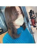 可愛い顔まわり＊グレージュカラー