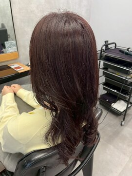 クラン 岡本(Chlan) ゆるふわレイヤー×ラベンダーブラウン
