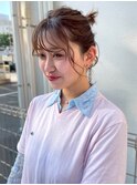 ヘアセット ヘアアレンジ アッシュブラウン ブラウンベージュ