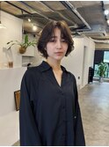 レイヤーボブ/ショートボブ/ニュアンスパーマ/顔周り/20代30代