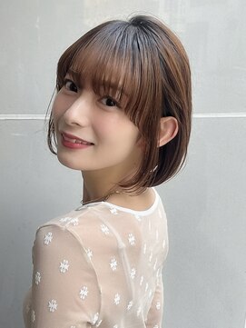 大人可愛い×耳掛けコンパクトボブ