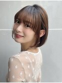 大人可愛い×耳掛けコンパクトボブ