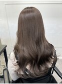 【チョコレートブラウン】ラベンダーベージュくびれレイヤー