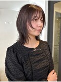 【天神.大名.今泉】ミディアムに合わせレイヤー　艶ラベンダー