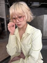 ハーヒム(her him)&nbsp;ボブ/抜きっぱなしボブ/金髪ボブ/ブロンド/ブロンドボブ/警固