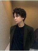 大人のこなれ感◎メンズ波巻きツイスパ×縦落ちウェーブ