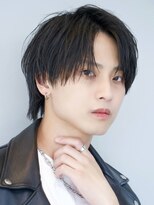 エイド 本店(aid)&nbsp;センターパートコンマバングメンズウルフラウンドセンターパート