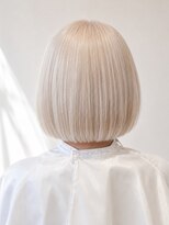 レイフィールド 扶桑店 ホワイトベージュ×ミニボブ