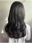 暗いけど黒じゃないシルバーアッシュ*ロングレイヤー