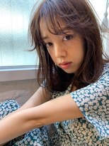 抜け感,小顔,無造作ロングボブアンニュイ[表参道/表参道駅]