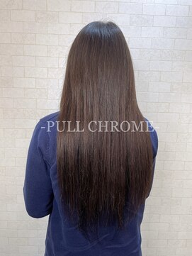 プルクローム(PULL CHROME) 【PULL EXTE】ブラウンロング/茶髪/ブラウン