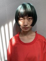 フェンヘアーアイス 中目黒(Fen.hair ici)&nbsp;ミニボブ　恐竜カラー　アンブレラカラー