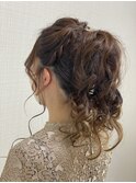 高めポニーテール/結婚式/ヘアセット